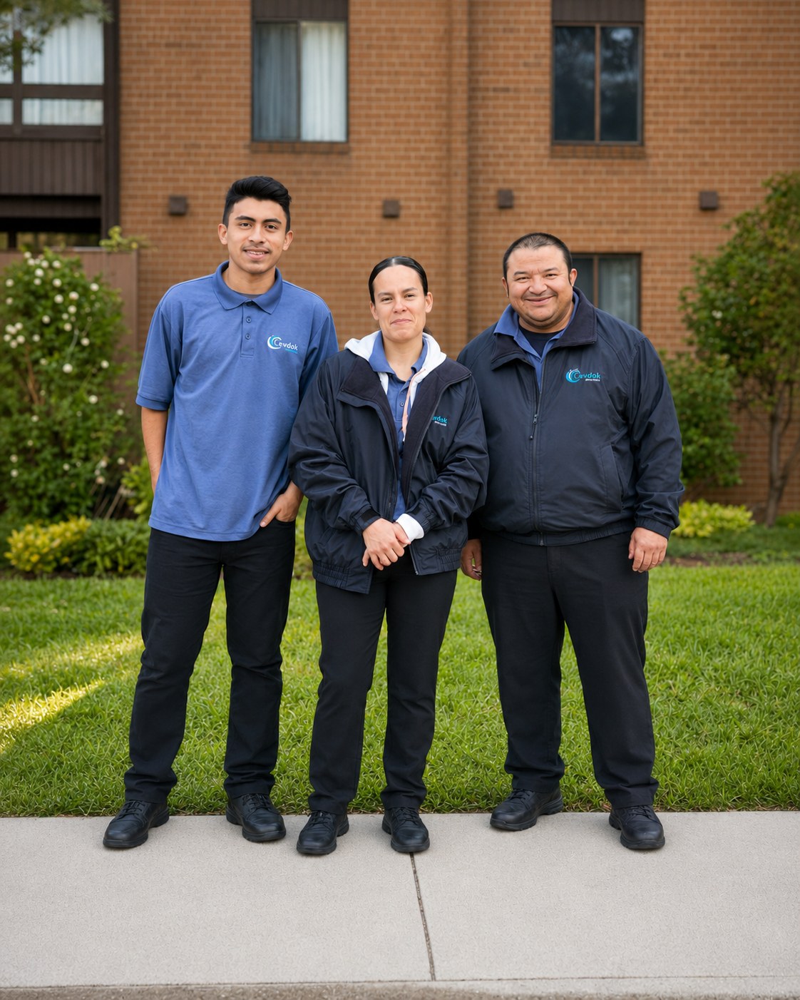 Levdok cleaning crew at a multi-family apartment community in Baltimore, MD