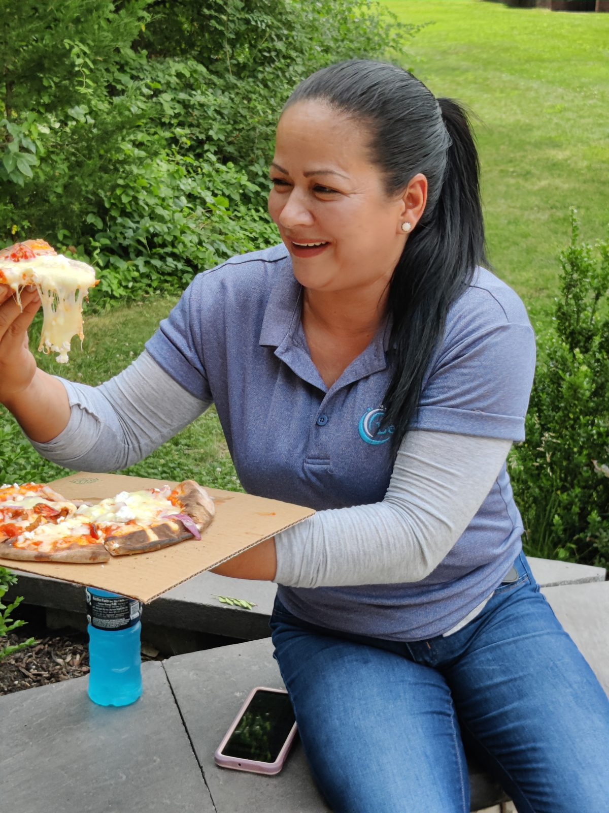 Levdok team member enjoying a company lunch