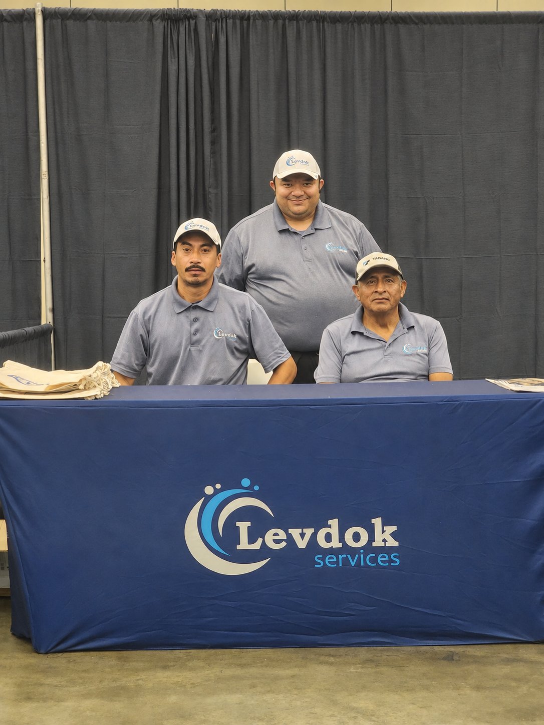 The Levdok Services team at a property management trade show